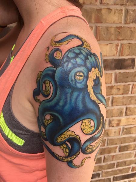 Tattoos - Neo-traditional octopus - 131167